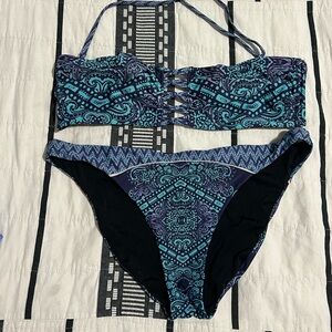 Red Carter Bikini Set